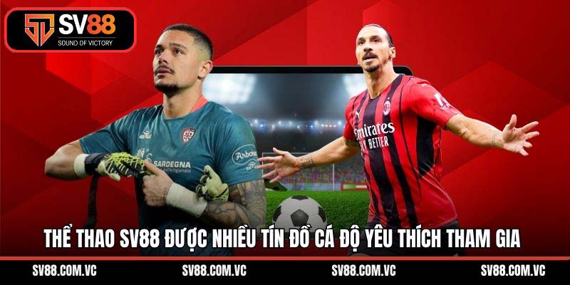 Thể thao SV88 được nhiều tín đồ cá độ yêu thích tham gia